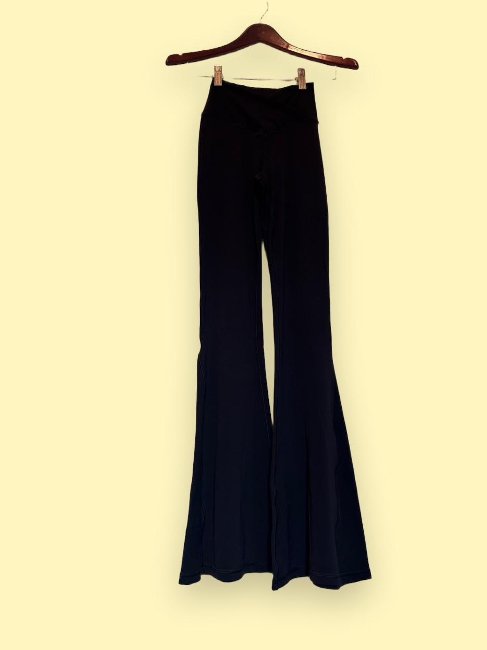 Offline by Aerie Super Flare Hi-Rise Leggings - Black (size Small Long)